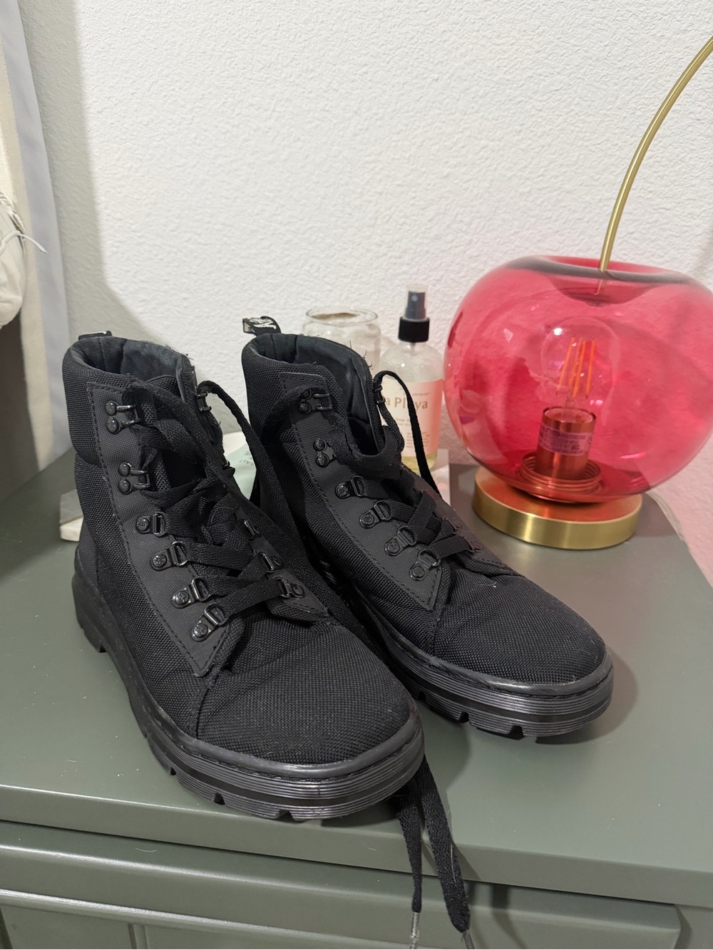 Dr. Martens Black Lace-Up Coombs W Boots